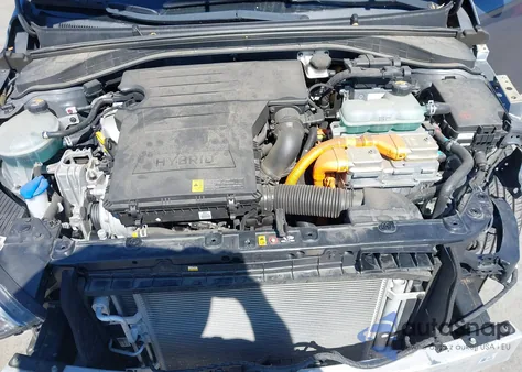 2020 Hyundai Ioniq Hybrid Blue z USA, uszkodzony, nr VIN KMHC65LC1LU202742